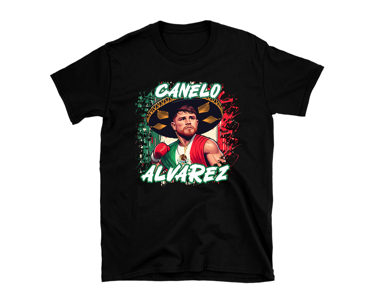 Canelo Mexican Flag Boxing Pride T-Shirt