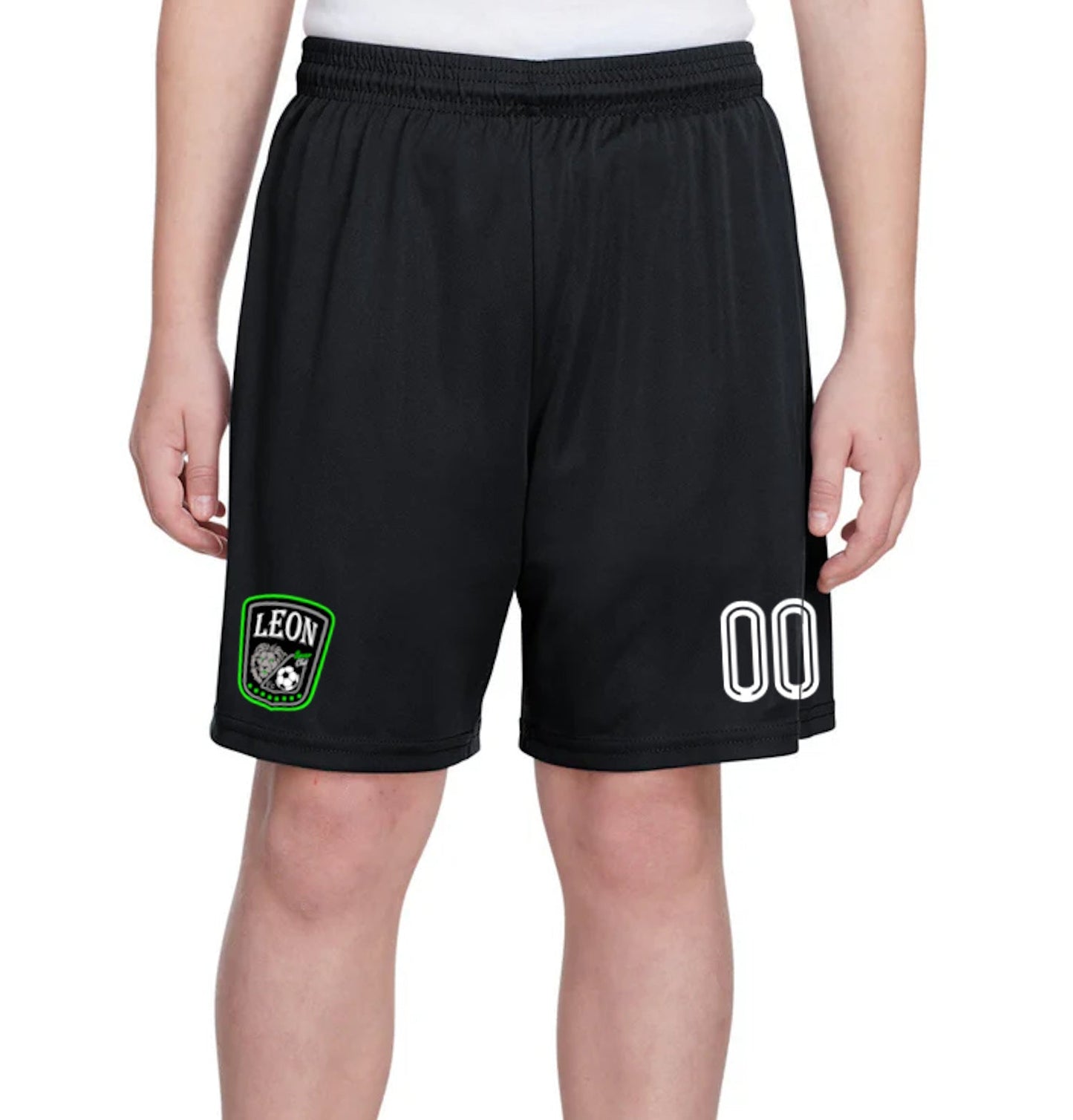 Leon Soccer Club Youth Black Short Away 2024-2025